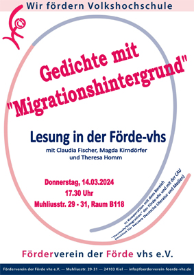 Plakat Gedichtlesung Plakat Gedichtlesung